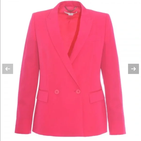 Stella McCartney Dahlia Hot Pink Blazer Size XS - Picture 8 of 16